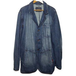 Marithe Francois Girbaud Blue Denim Jacket